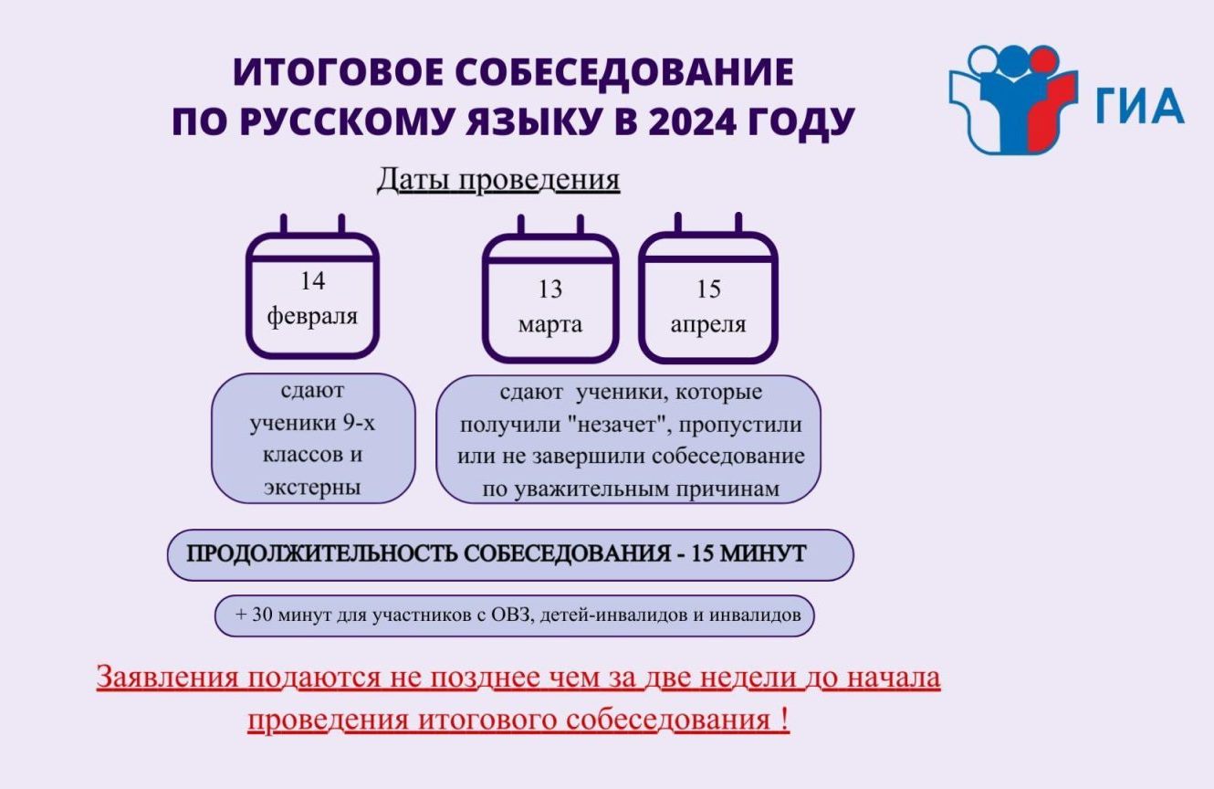 Девятиклассники прошли итоговое собеседование по русскому языку.